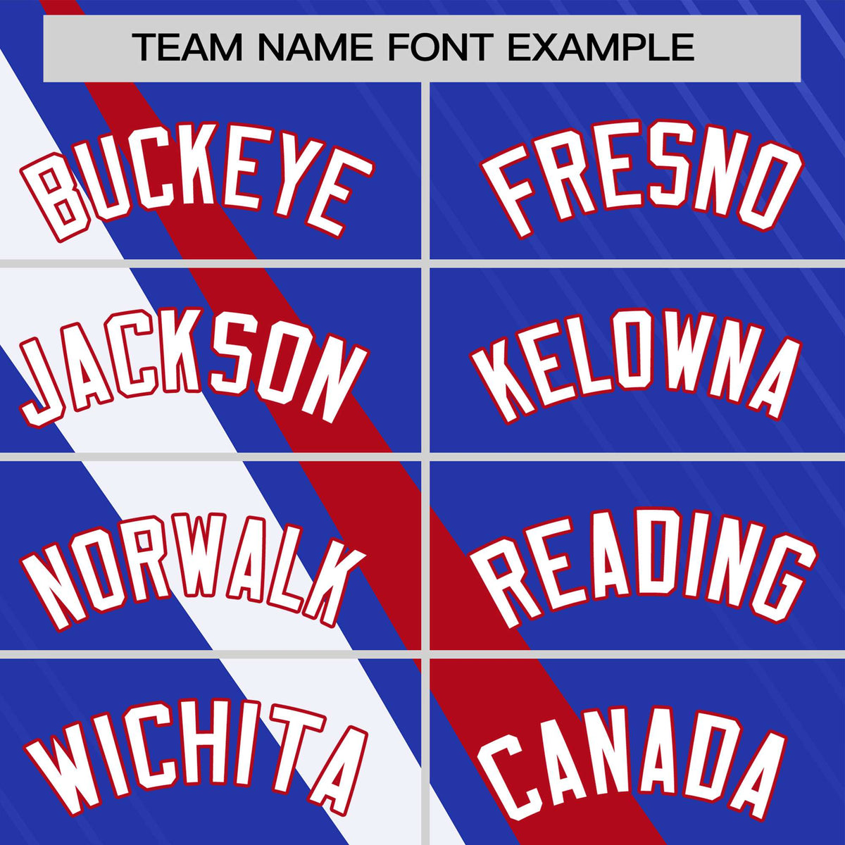 Custom Royal Blue-Red White Personalized Slash Pattern Performance T-Shirt