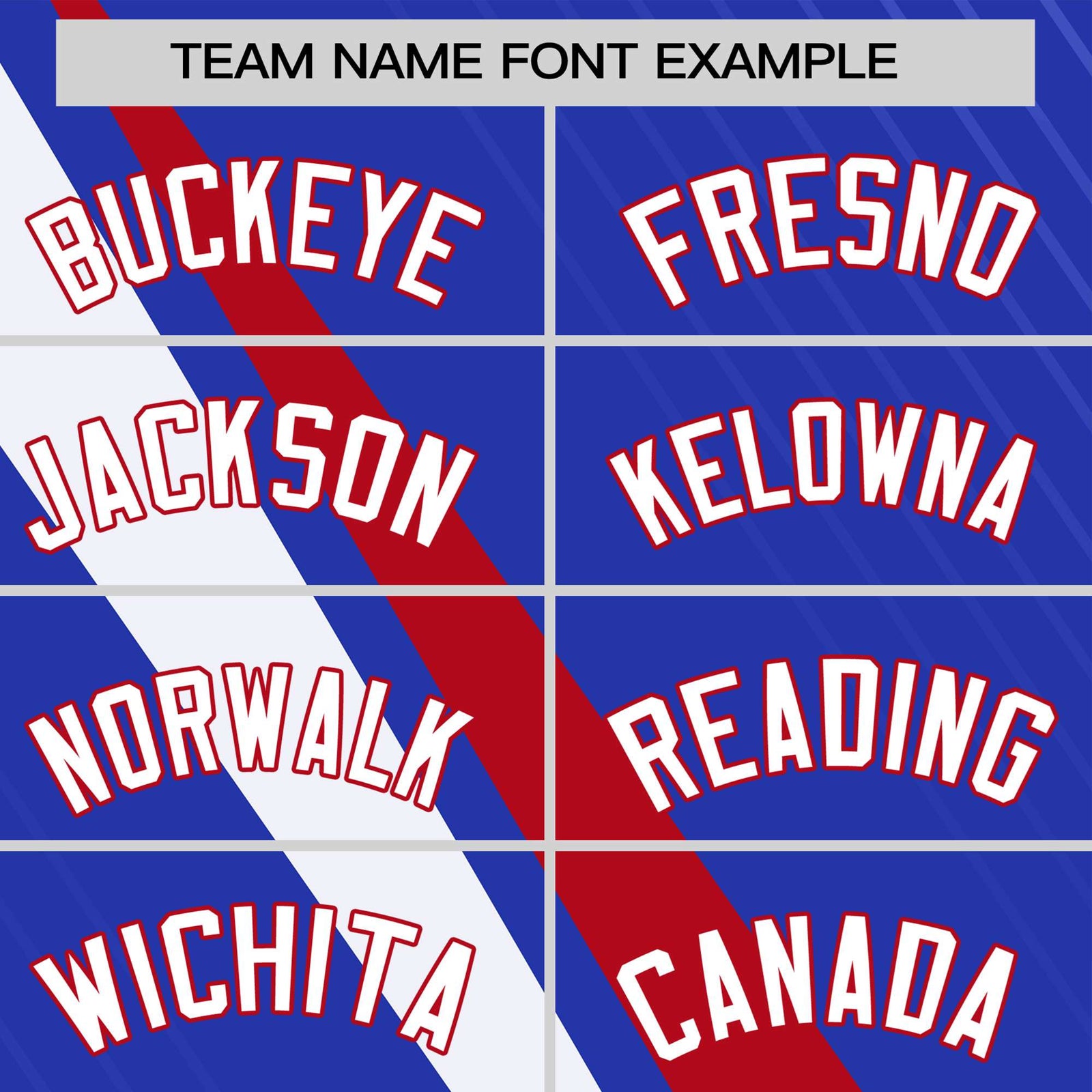 Custom Royal Blue-Red White Personalized Slash Pattern Performance T-Shirt