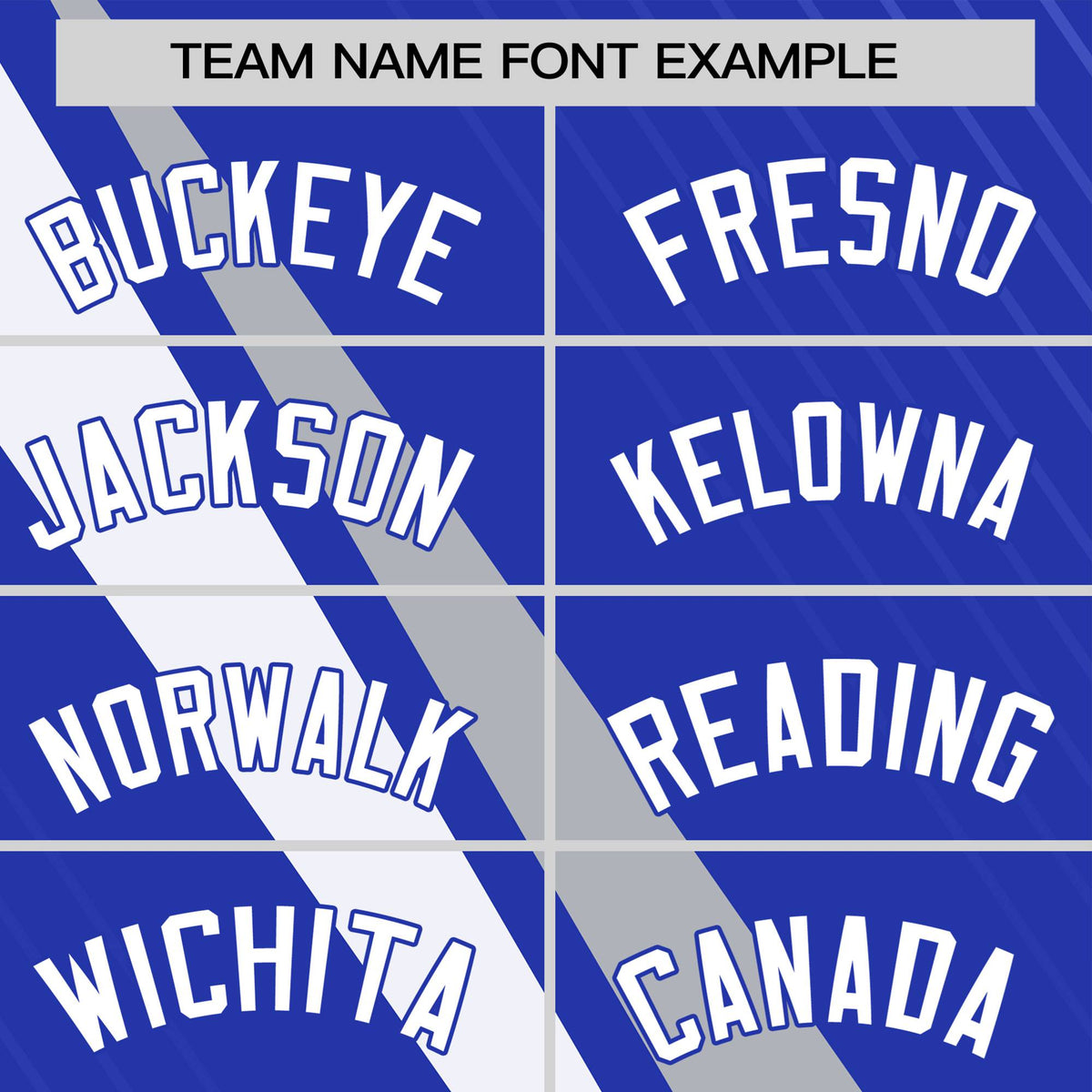 Custom Royal Blue-Gray White Personalized Slash Pattern Performance T-Shirt