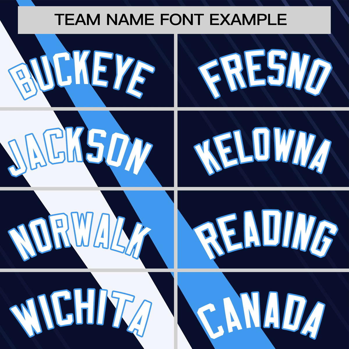 Custom Navy Powder Blue-White Personalized Slash Pattern Performance T-Shirt