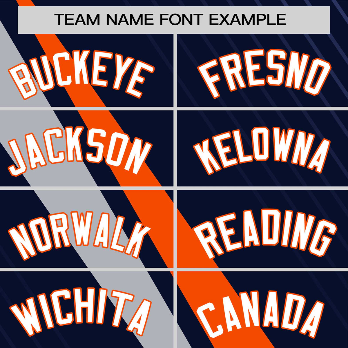 Custom Navy Orange-Gray Personalized Slash Pattern Performance T-Shirt