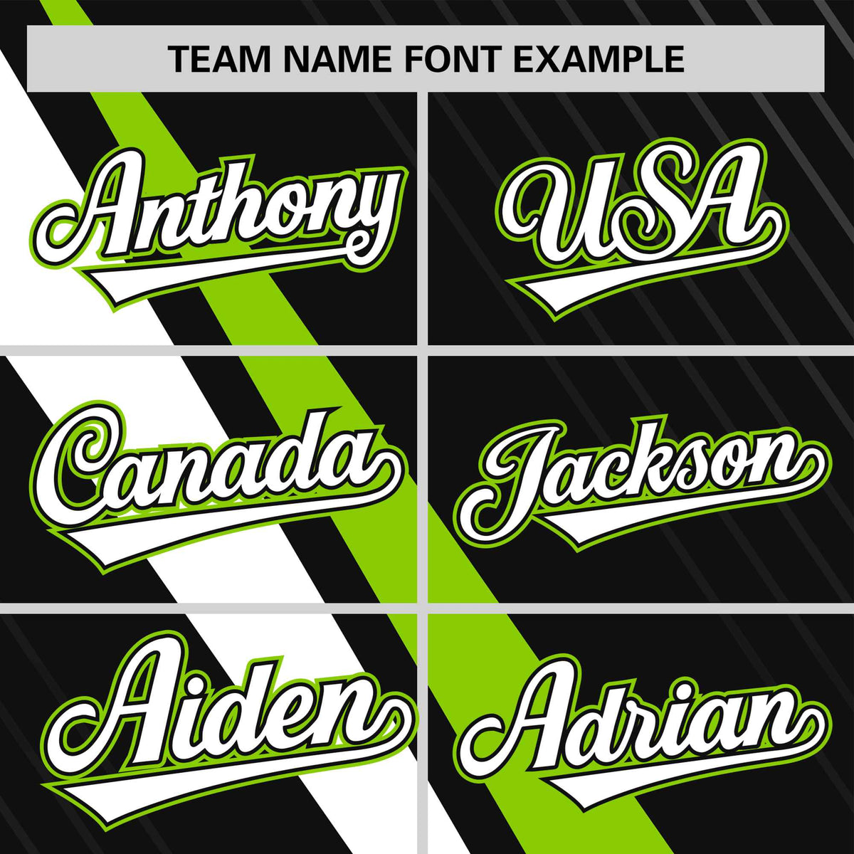 Custom Black Neon Green-White Personalized Slash Pattern Performance T-Shirt