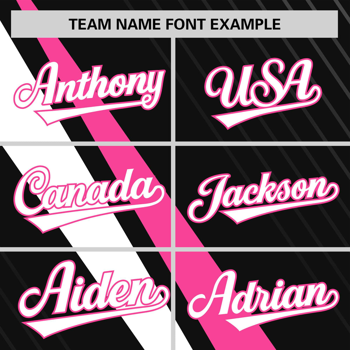 Custom Black Pink-White Personalized Slash Pattern Performance T-Shirt