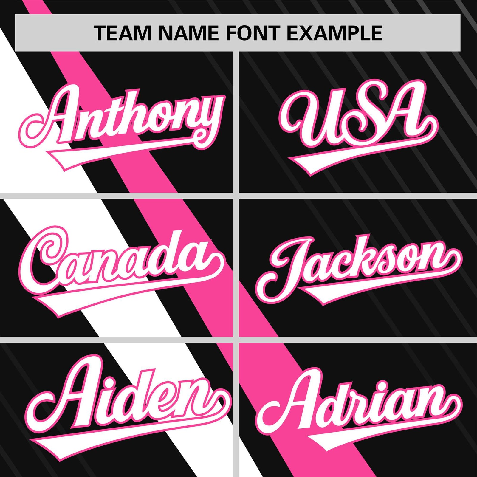 Custom Black Pink-White Personalized Slash Pattern Performance T-Shirt