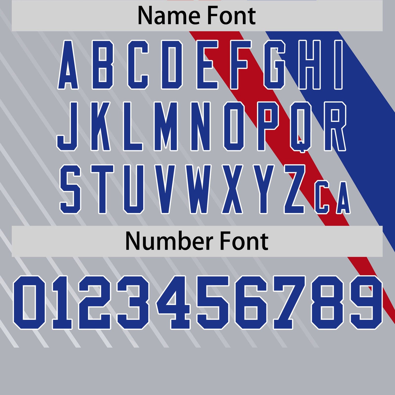 Custom Gray Royal Blue-Red Personalized Slash Pattern Performance T-Shirt