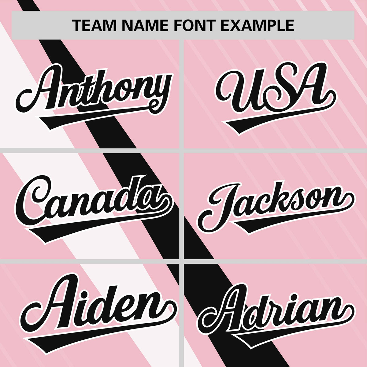 Custom Light Pink-Black White Personalized Slash Pattern Performance T-Shirt