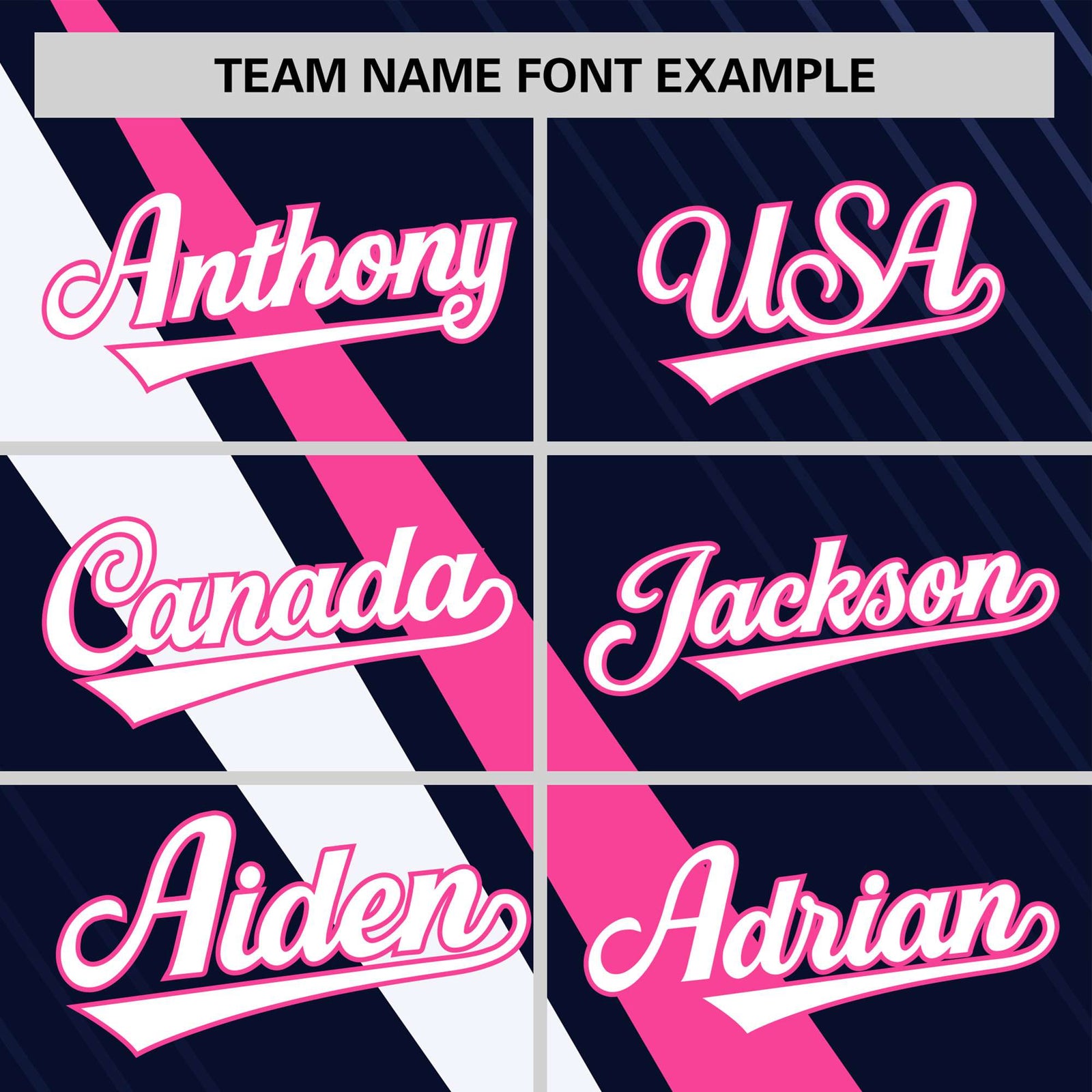 Custom Navy Pink-White Personalized Slash Pattern Performance T-Shirt