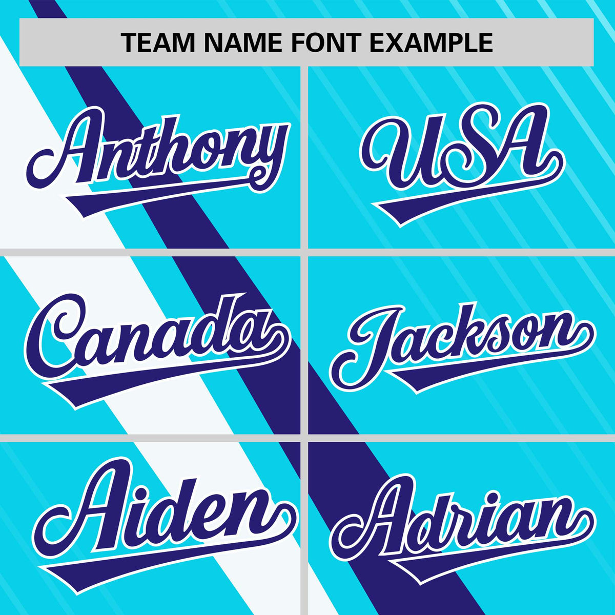 Custom Sky Blue-Purple White Personalized Slash Pattern Performance T-Shirt