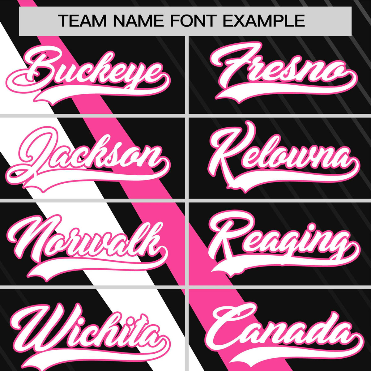 Custom Black Pink-White Personalized Slash Pattern Performance T-Shirt