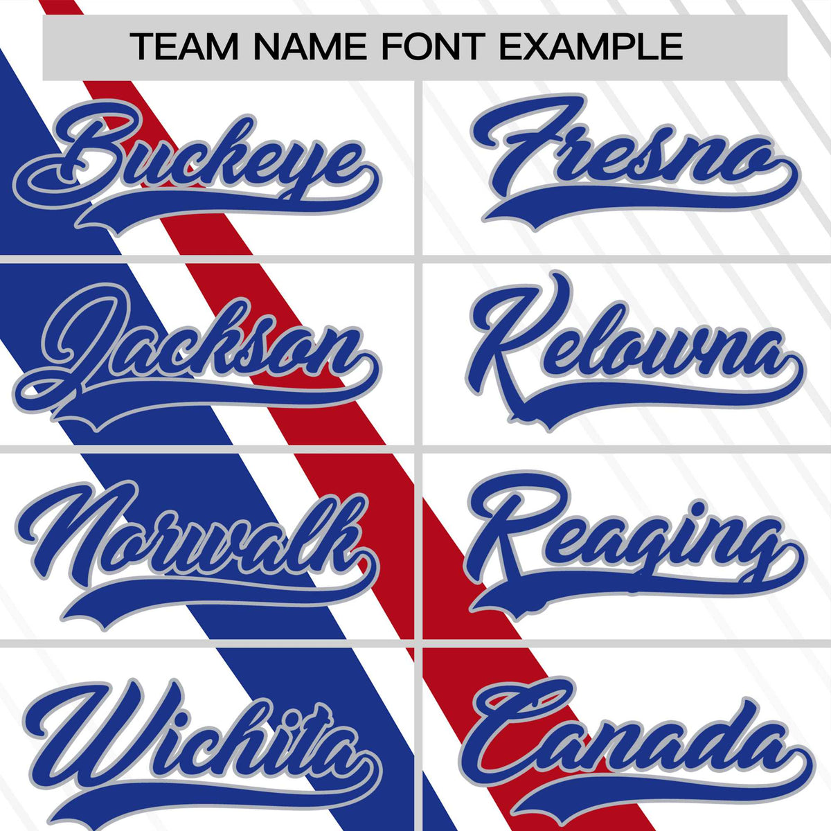 Custom White Red-Royal Blue Personalized Slash Pattern Performance T-Shirt