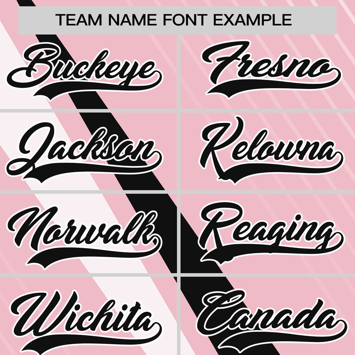 Custom Light Pink-Black White Personalized Slash Pattern Performance T-Shirt