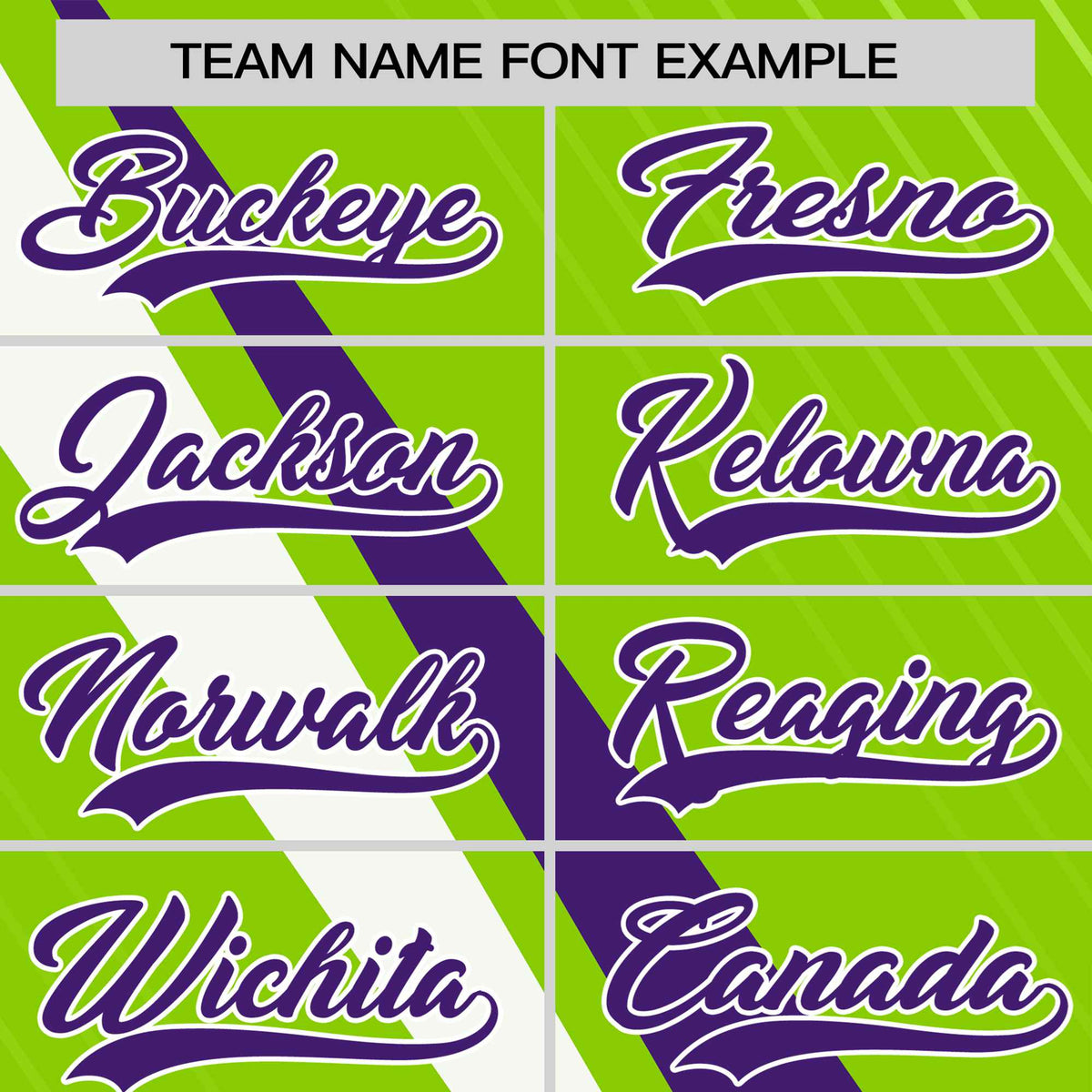 Custom Neon Green-Purple White Personalized Slash Pattern Performance T-Shirt