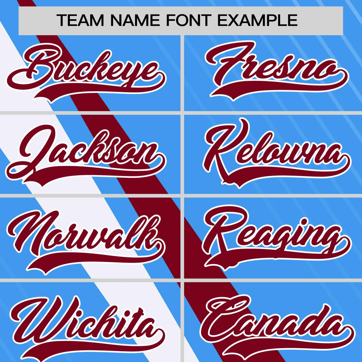 Custom Powder Blue-Crimson White Personalized Slash Pattern Performance T-Shirt