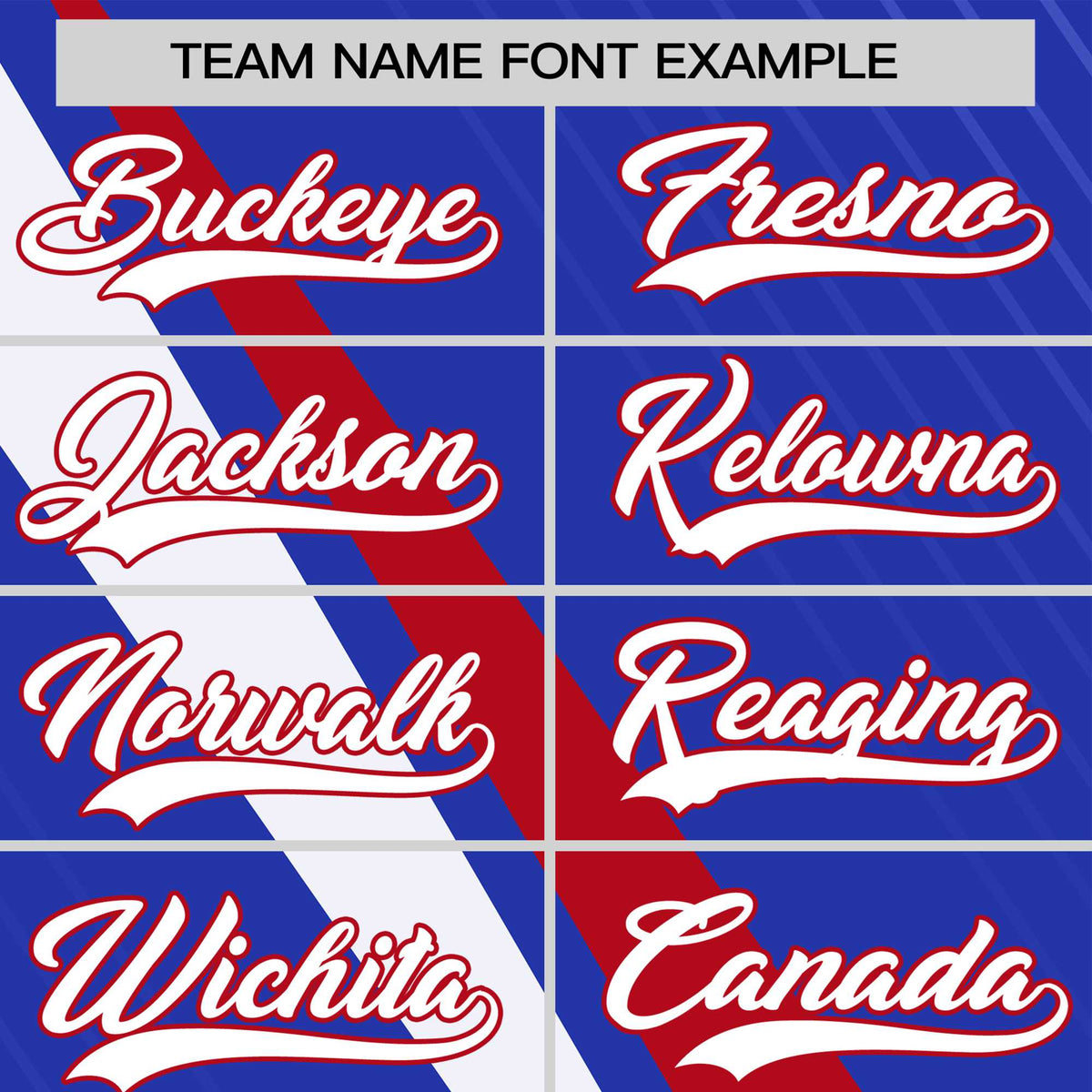 Custom Royal Blue-Red White Personalized Slash Pattern Performance T-Shirt