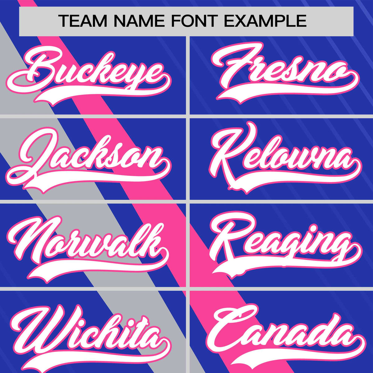 Custom Royal Blue-Pink Gray Personalized Slash Pattern Performance T-Shirt