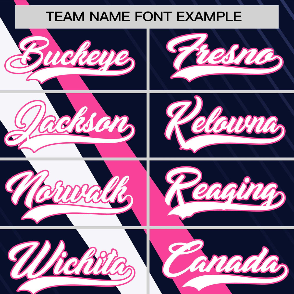 Custom Navy Pink-White Personalized Slash Pattern Performance T-Shirt