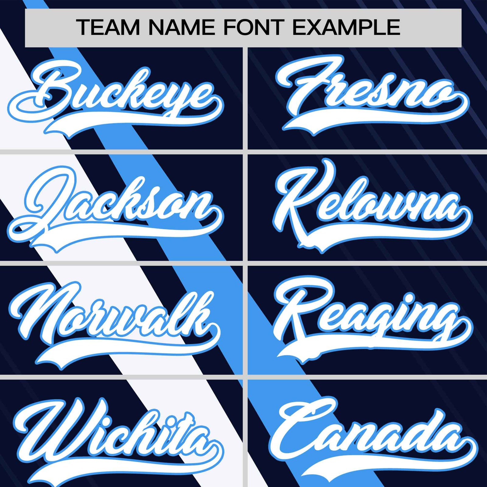 Custom Navy Powder Blue-White Personalized Slash Pattern Performance T-Shirt
