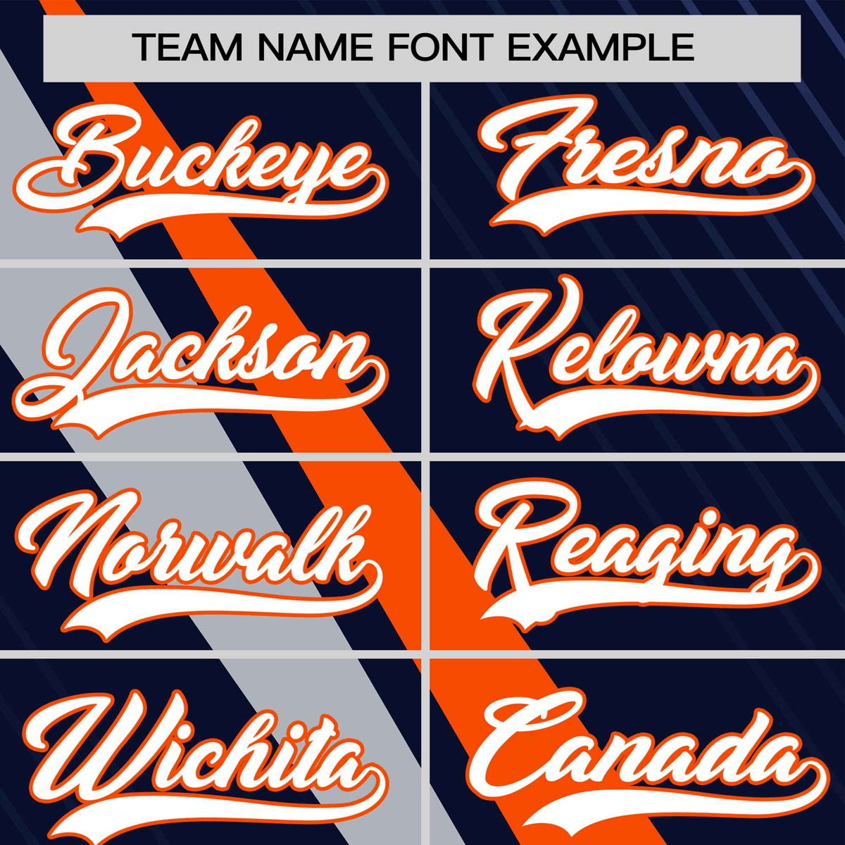 Custom Navy Orange-Gray Personalized Slash Pattern Performance T-Shirt