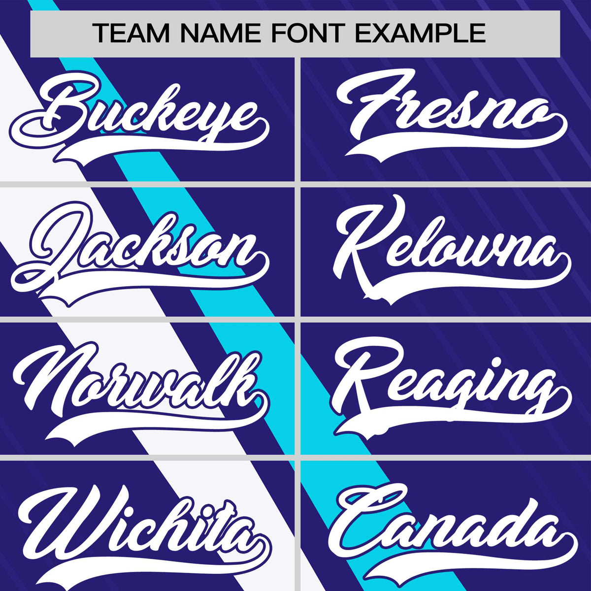 Custom Purple White-Powder Blue Personalized Slash Pattern Performance T-Shirt