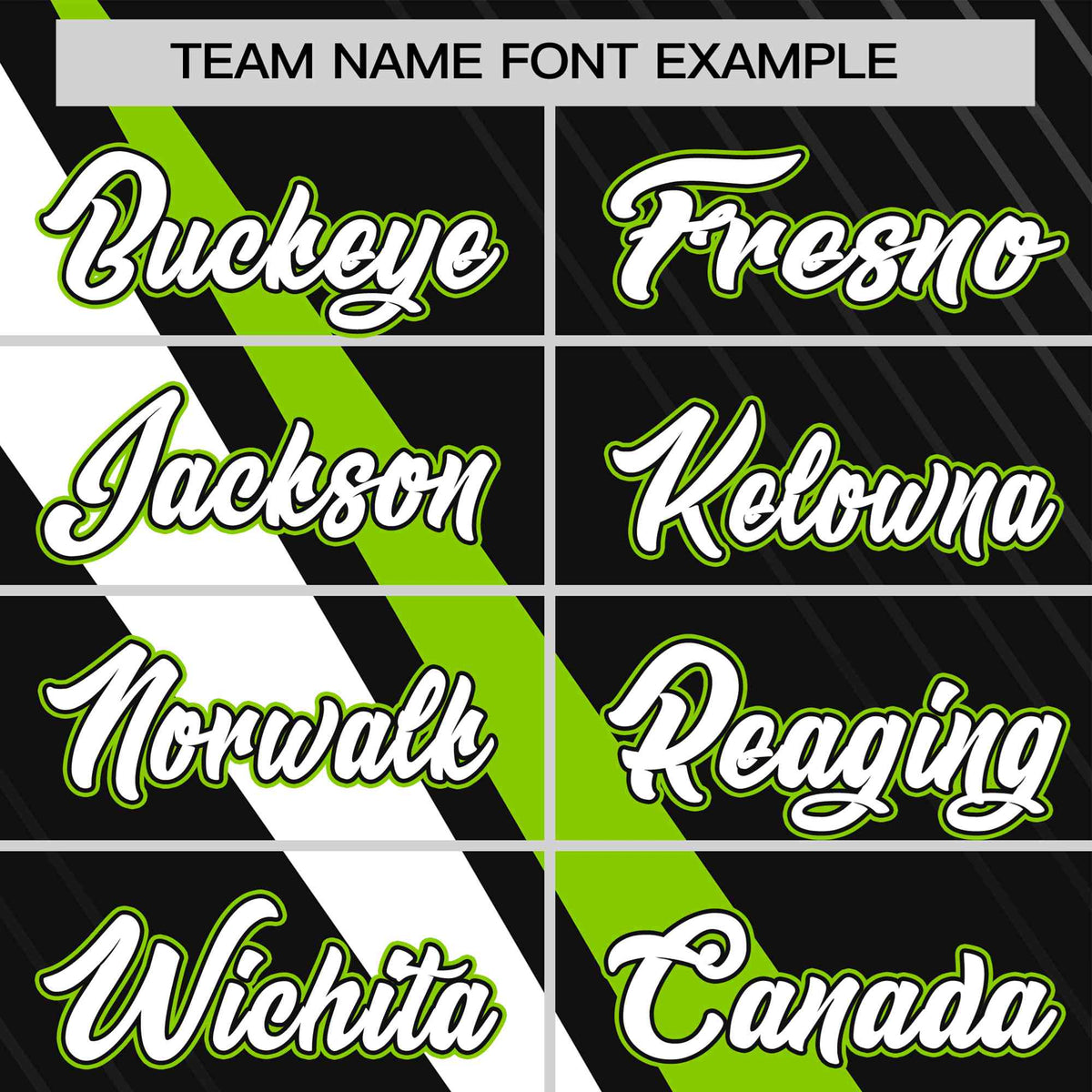 Custom Black Neon Green-White Personalized Slash Pattern Performance T-Shirt