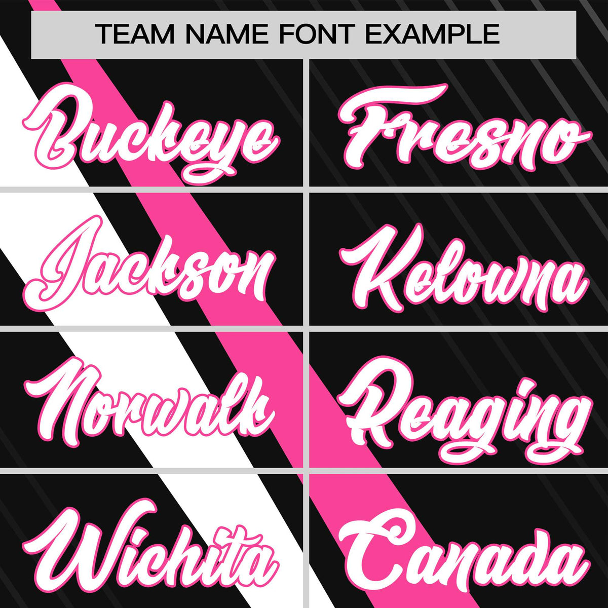 Custom Black Pink-White Personalized Slash Pattern Performance T-Shirt
