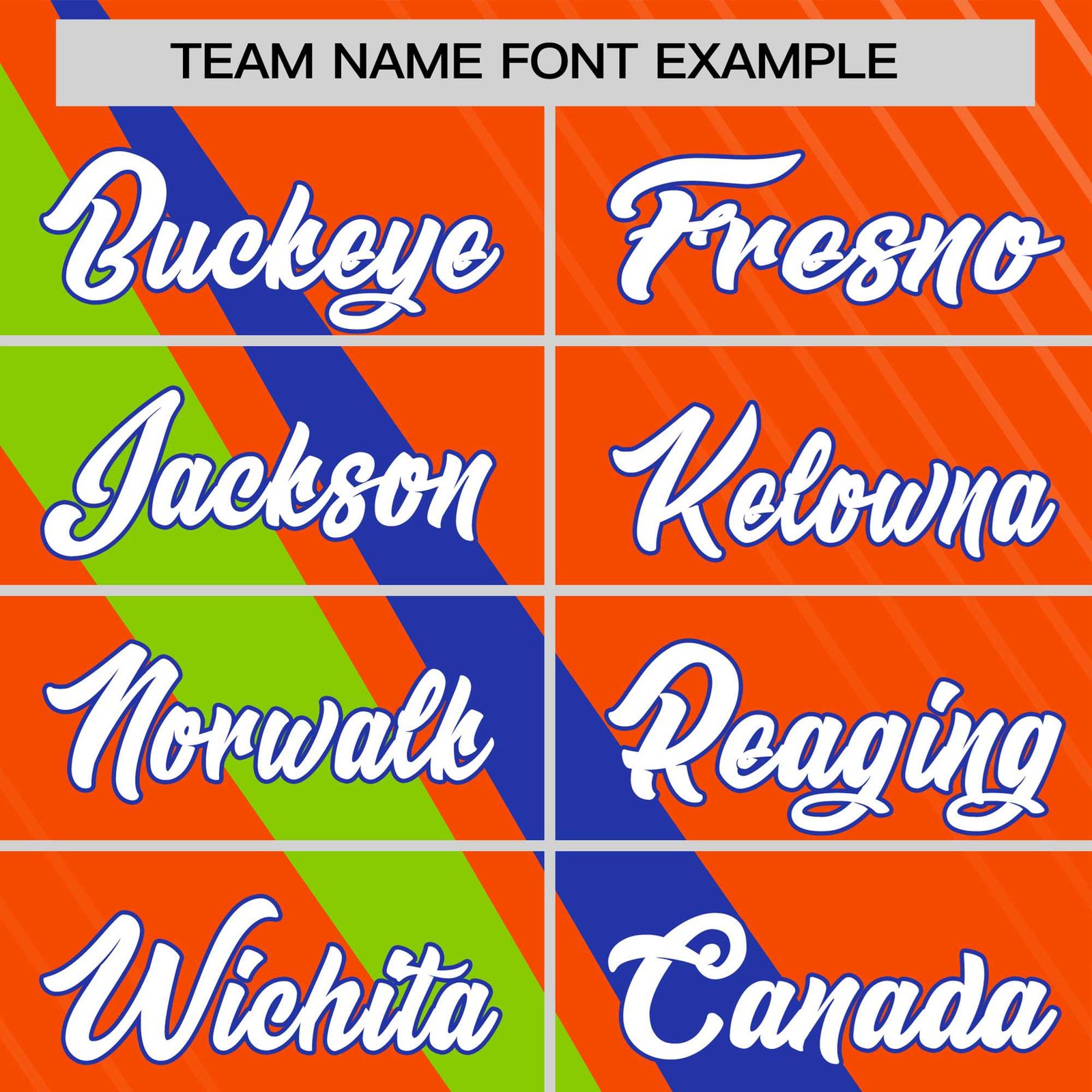 Custom Orange Royal Blue-Neon Green Personalized Slash Pattern Performance T-Shirt