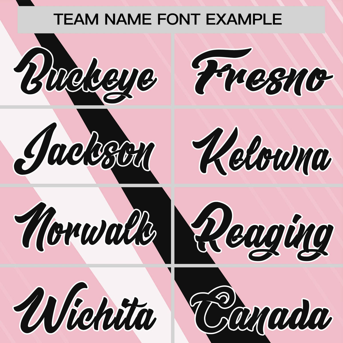 Custom Light Pink-Black White Personalized Slash Pattern Performance T-Shirt