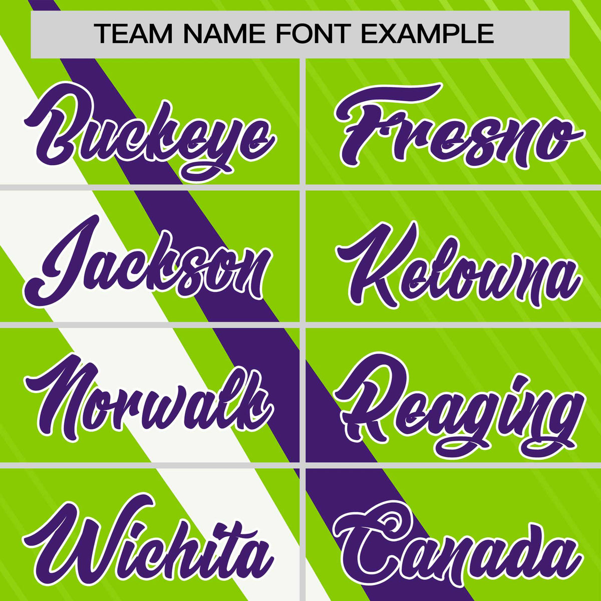 Custom Neon Green-Purple White Personalized Slash Pattern Performance T-Shirt