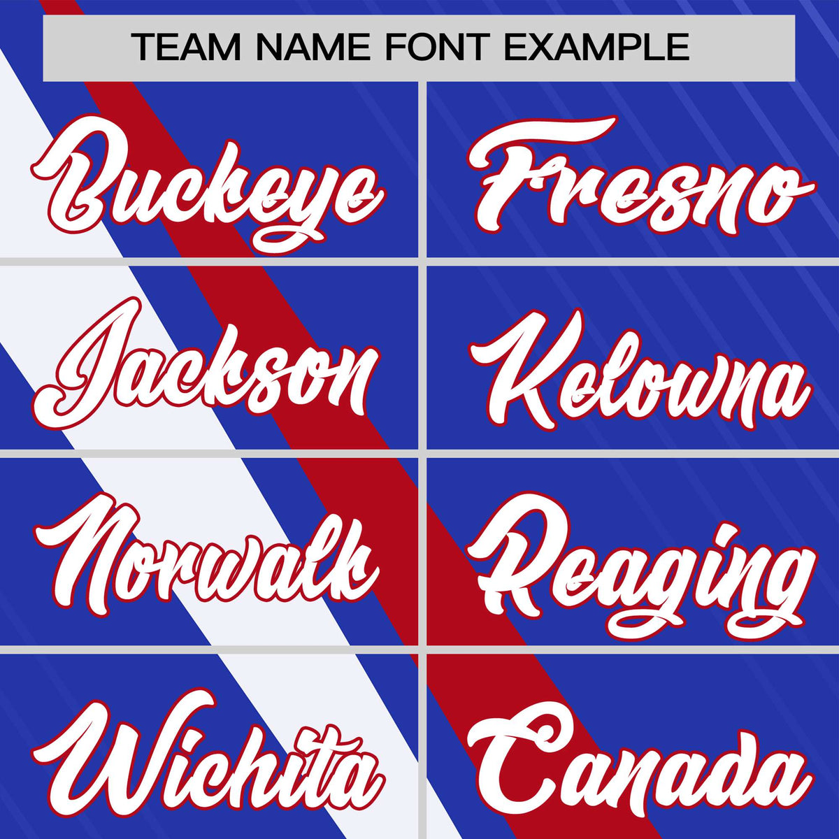 Custom Royal Blue-Red White Personalized Slash Pattern Performance T-Shirt