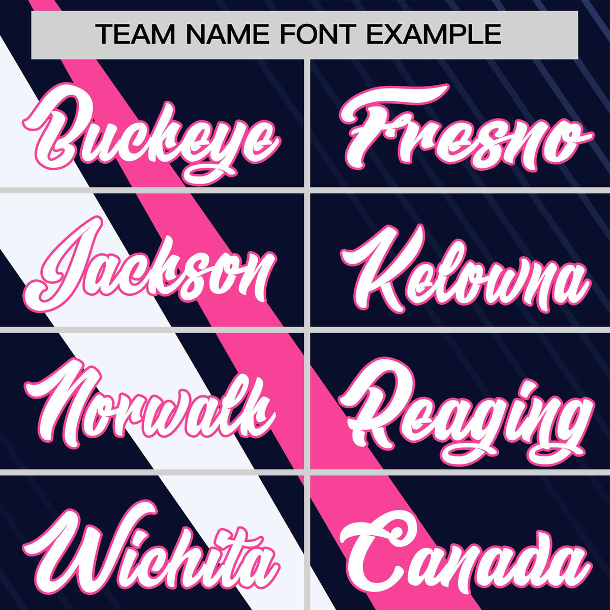 Custom Navy Pink-White Personalized Slash Pattern Performance T-Shirt