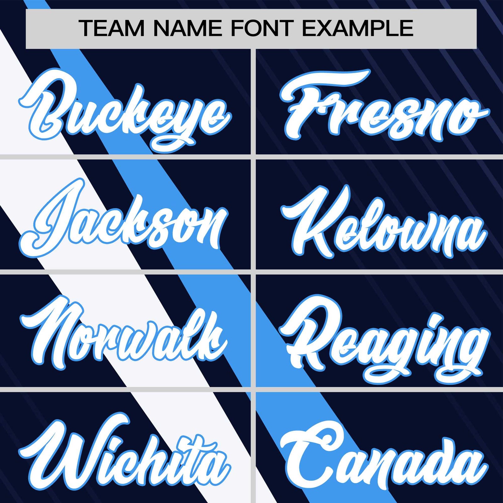 Custom Navy Powder Blue-White Personalized Slash Pattern Performance T-Shirt