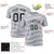 Custom Gray White Personalized Slanting Line Graffiti Pattern Performance T-Shirt