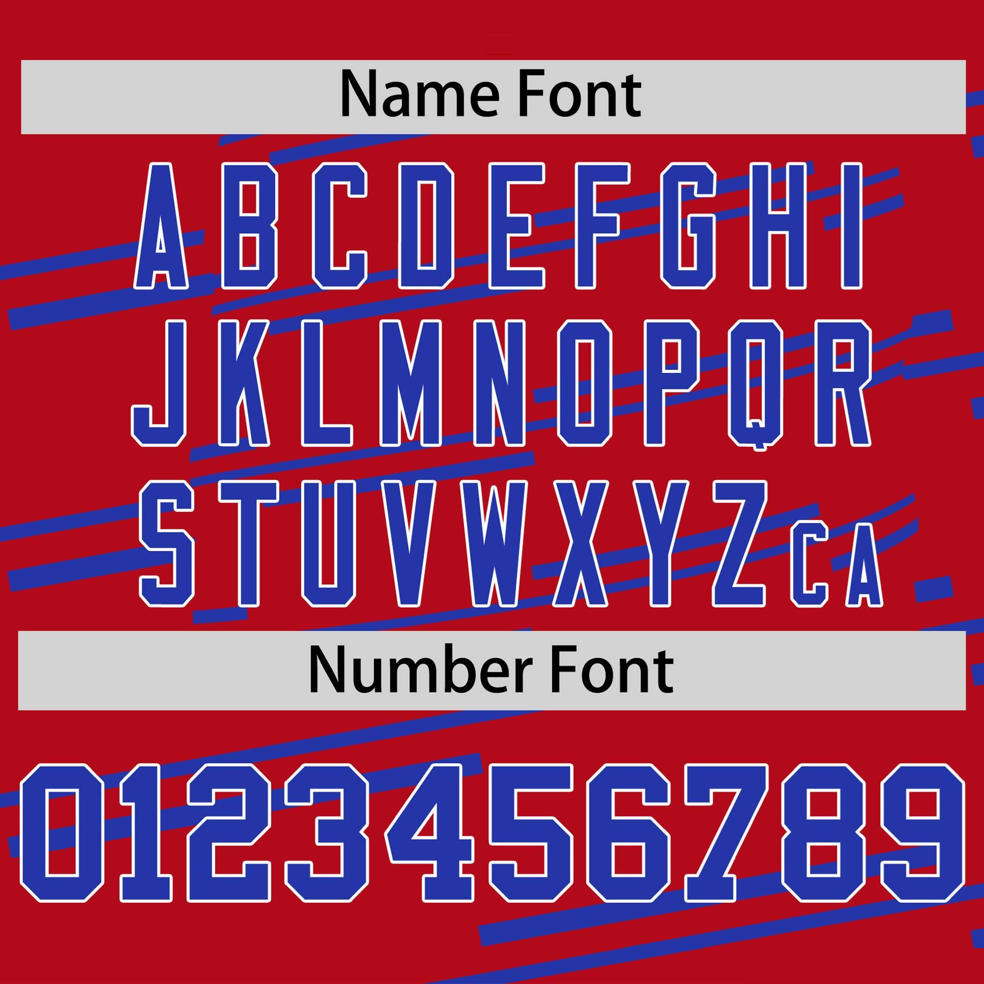 Custom Red Royal Blue Personalized Slanting Line Graffiti Pattern Performance T-Shirt