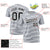 Custom Gray White Personalized Slanting Line Graffiti Pattern Performance T-Shirt