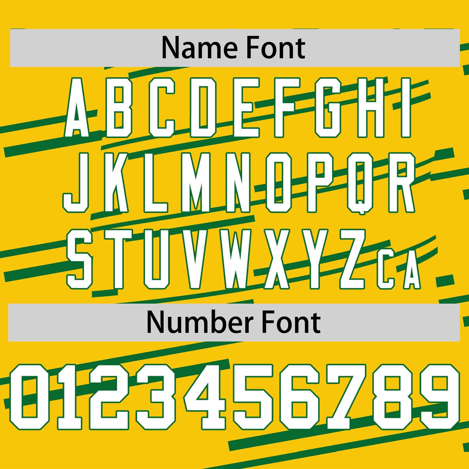 Custom Gold Kelly Green Personalized Slanting Line Graffiti Pattern Performance T-Shirt