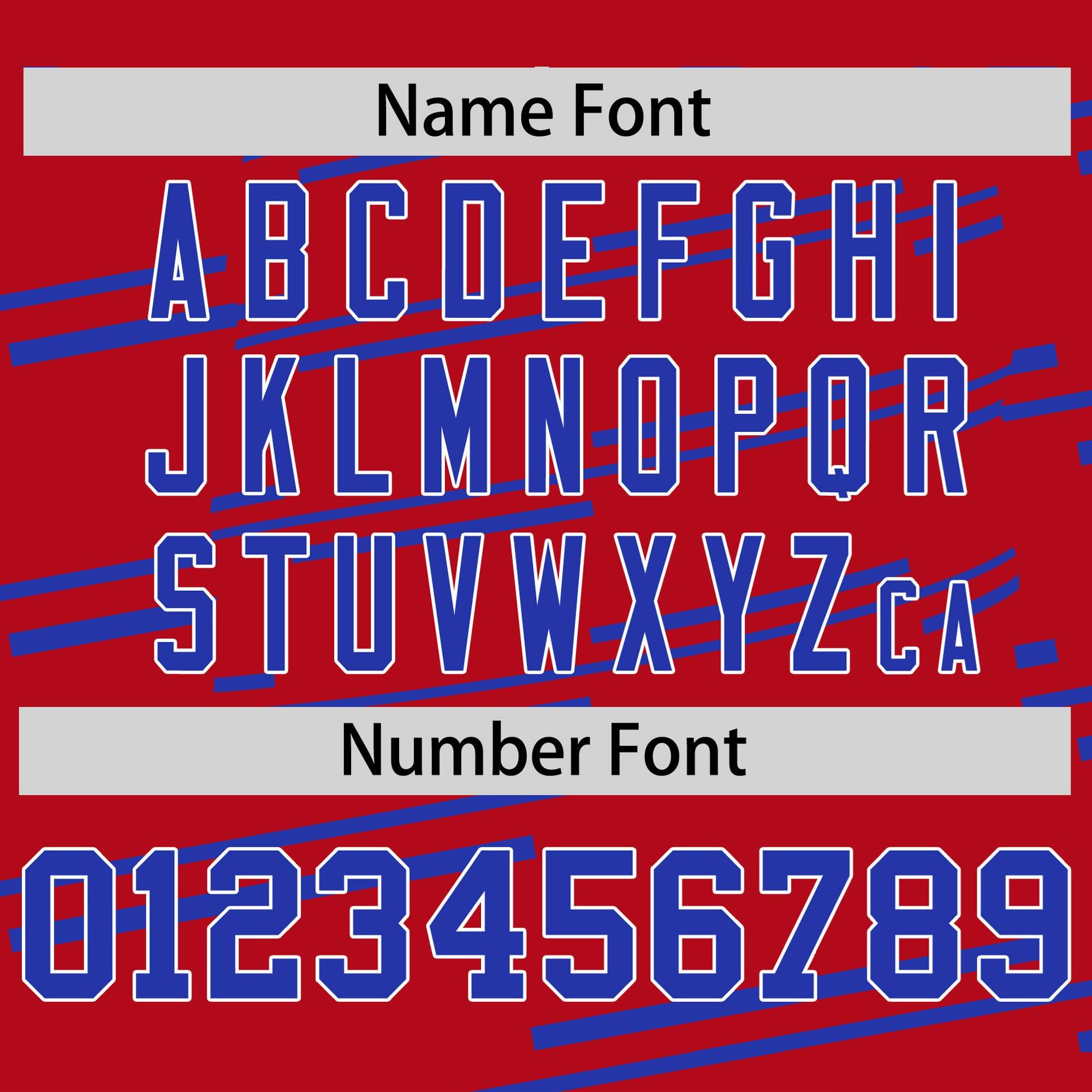 Custom Red Royal Blue Personalized Slanting Line Graffiti Pattern Performance T-Shirt