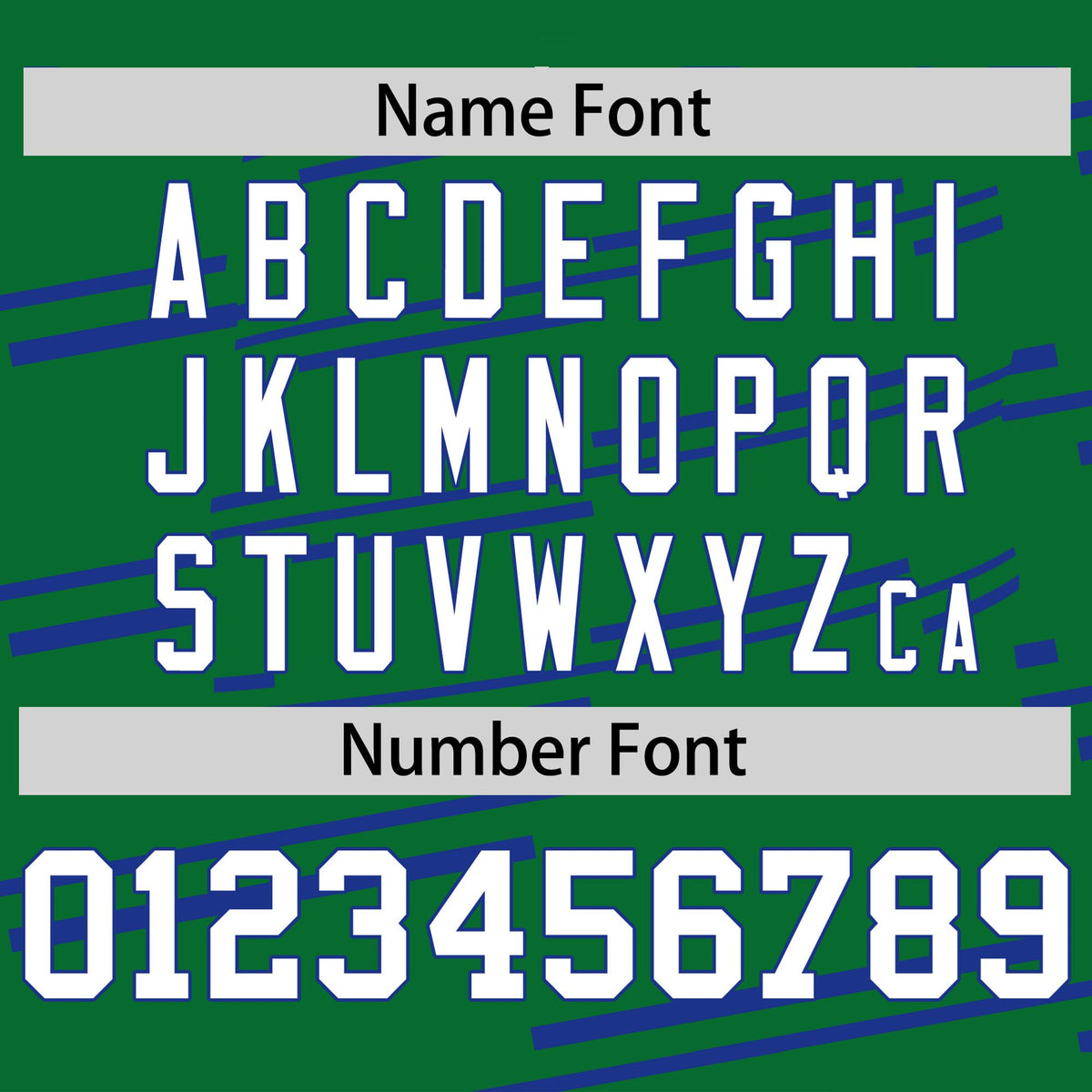 Custom Kelly Green Royal Blue Personalized Slanting Line Graffiti Pattern Performance T-Shirt