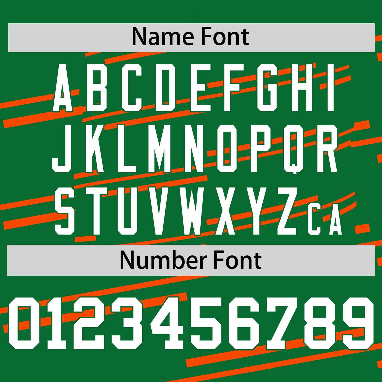 Custom Kelly Green Orange Personalized Slanting Line Graffiti Pattern Performance T-Shirt