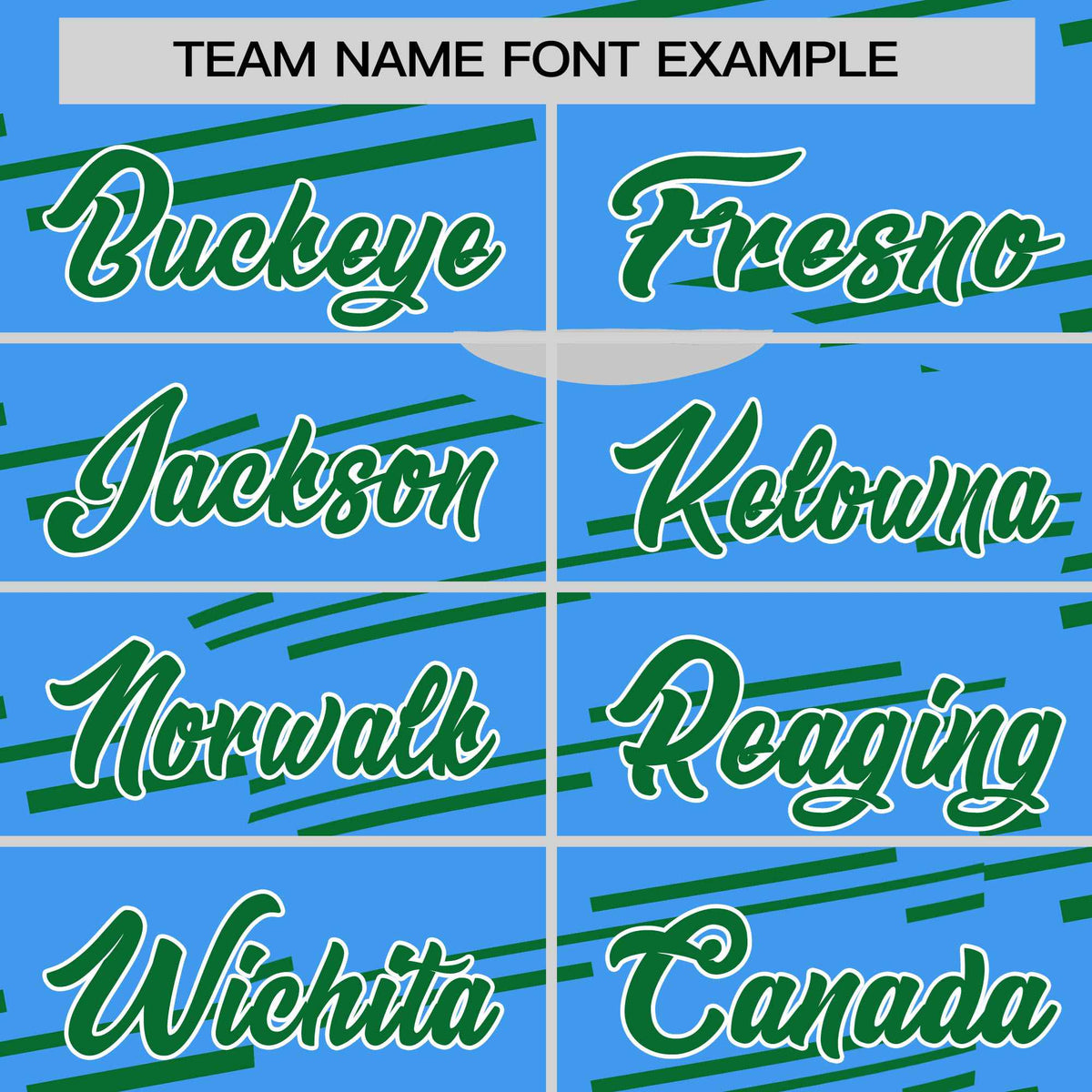 Custom Powder Blue Kelly Green Personalized Slanting Line Graffiti Pattern Performance T-Shirt