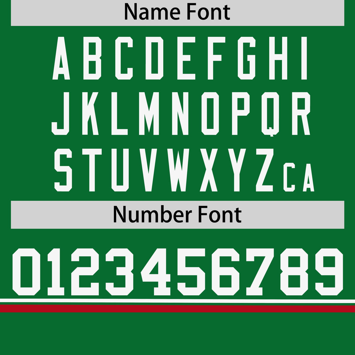 Custom Kelly Green White-Red Crew neck Color Block Design Performance T-Shirt