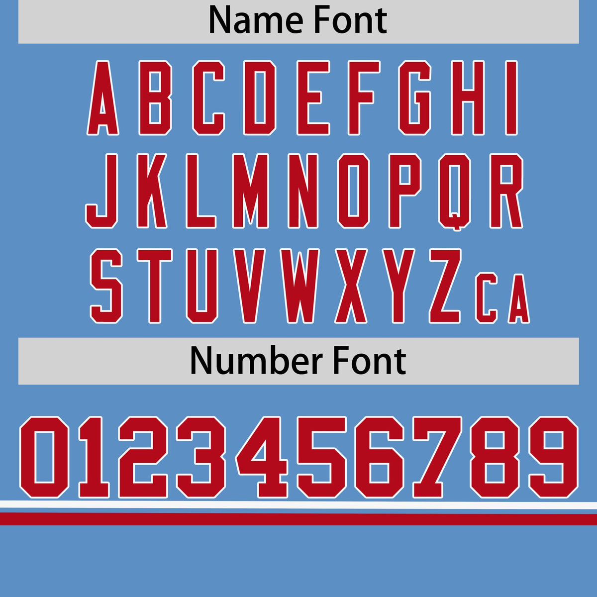 Custom Light Blue White-Red Crew neck Color Block Design Performance T-Shirt