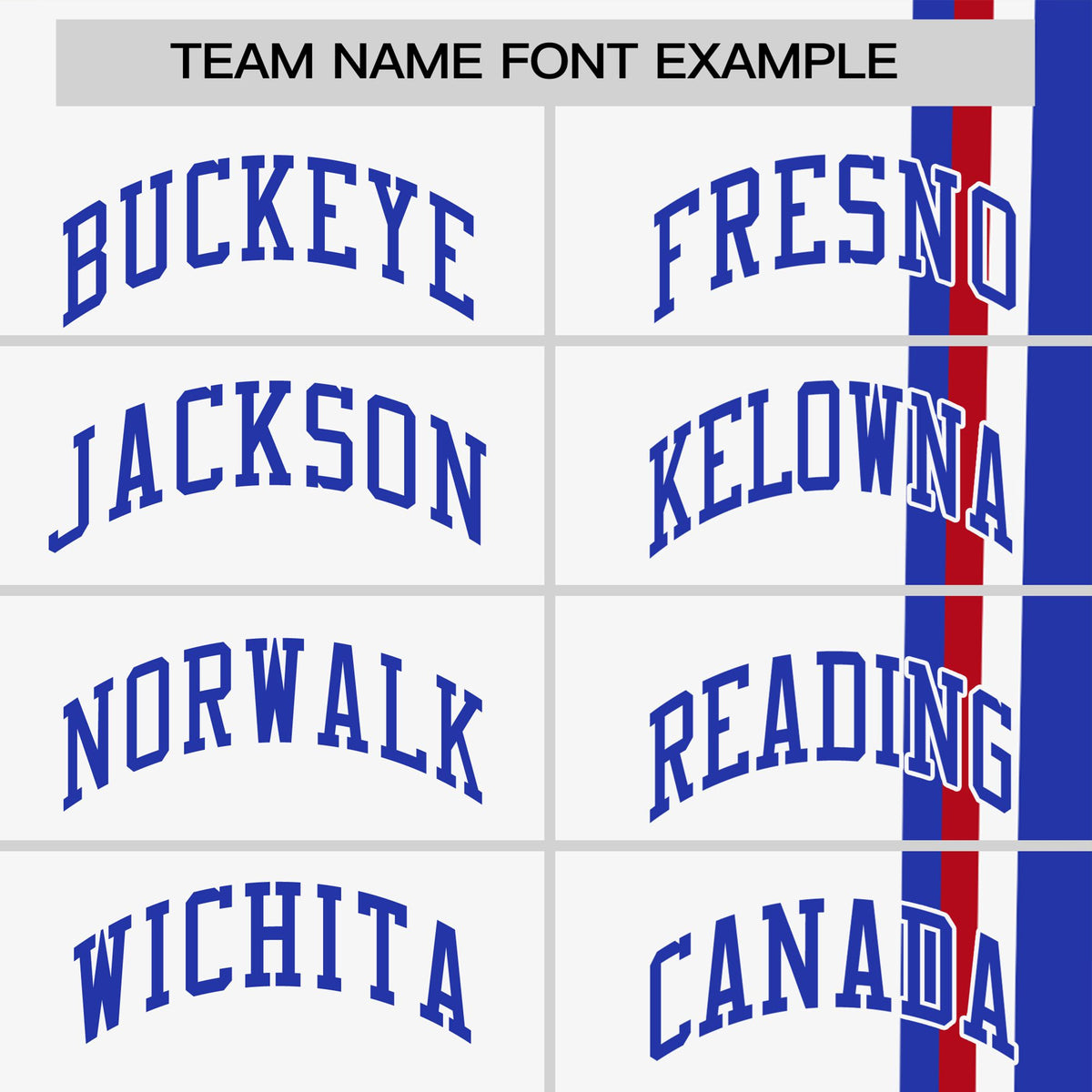 Custom White Royal Blue-Red Crew neck Color Contrast Design T-Shirts