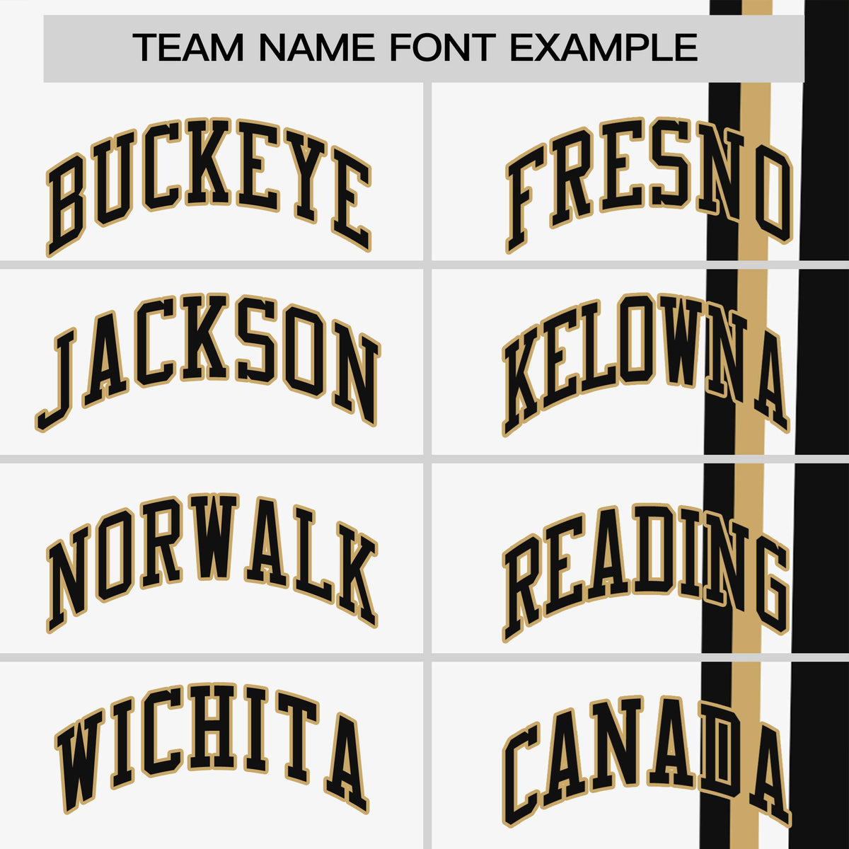 Custom White Black-Gold Crew neck Color Contrast Design T-Shirts