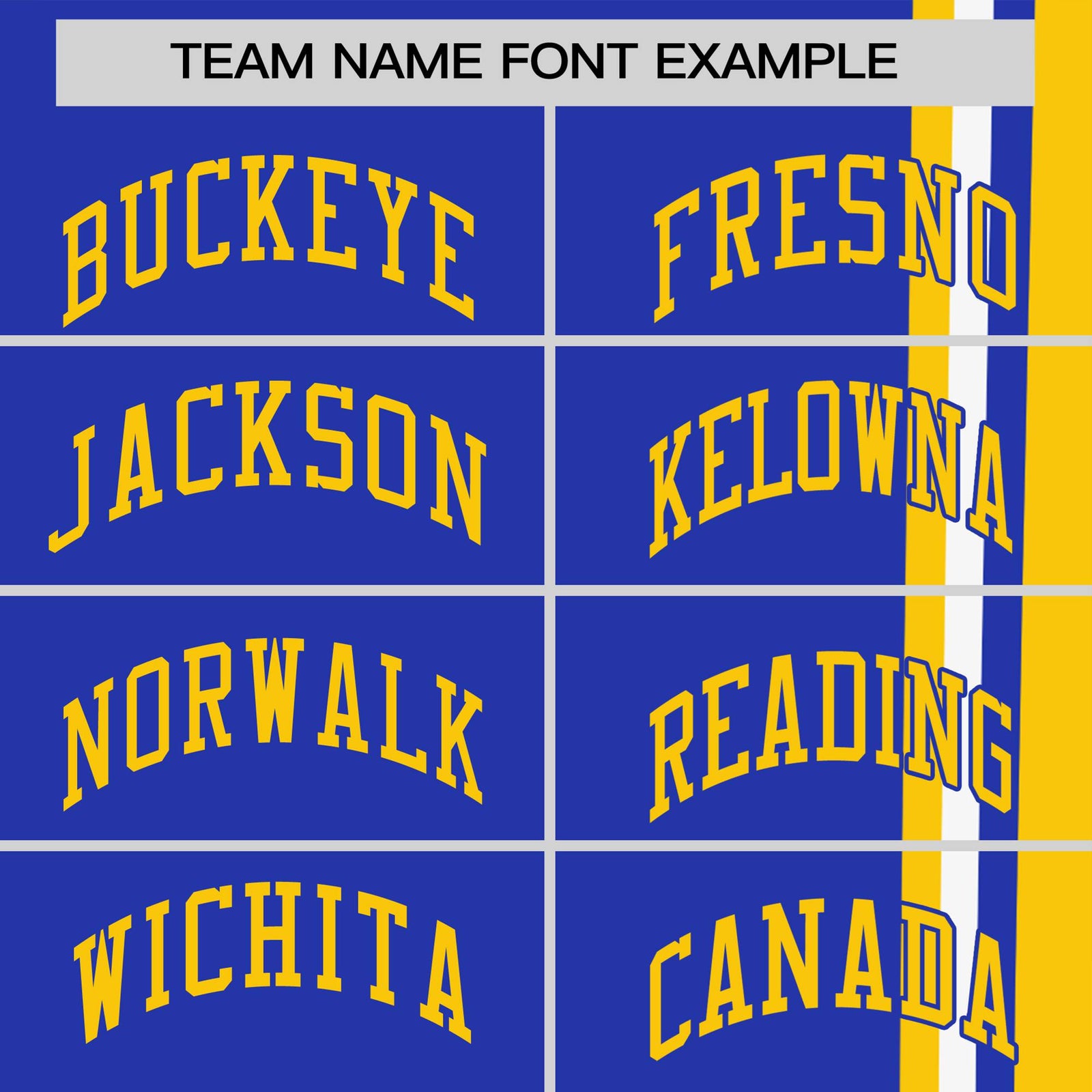 Custom Royal Blue Gold-01 White Crew neck Color Contrast Design T-Shirts