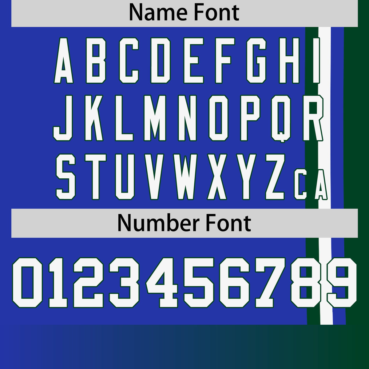 Custom Royal Blue Green-White Crew neck Color Contrast Design T-Shirts