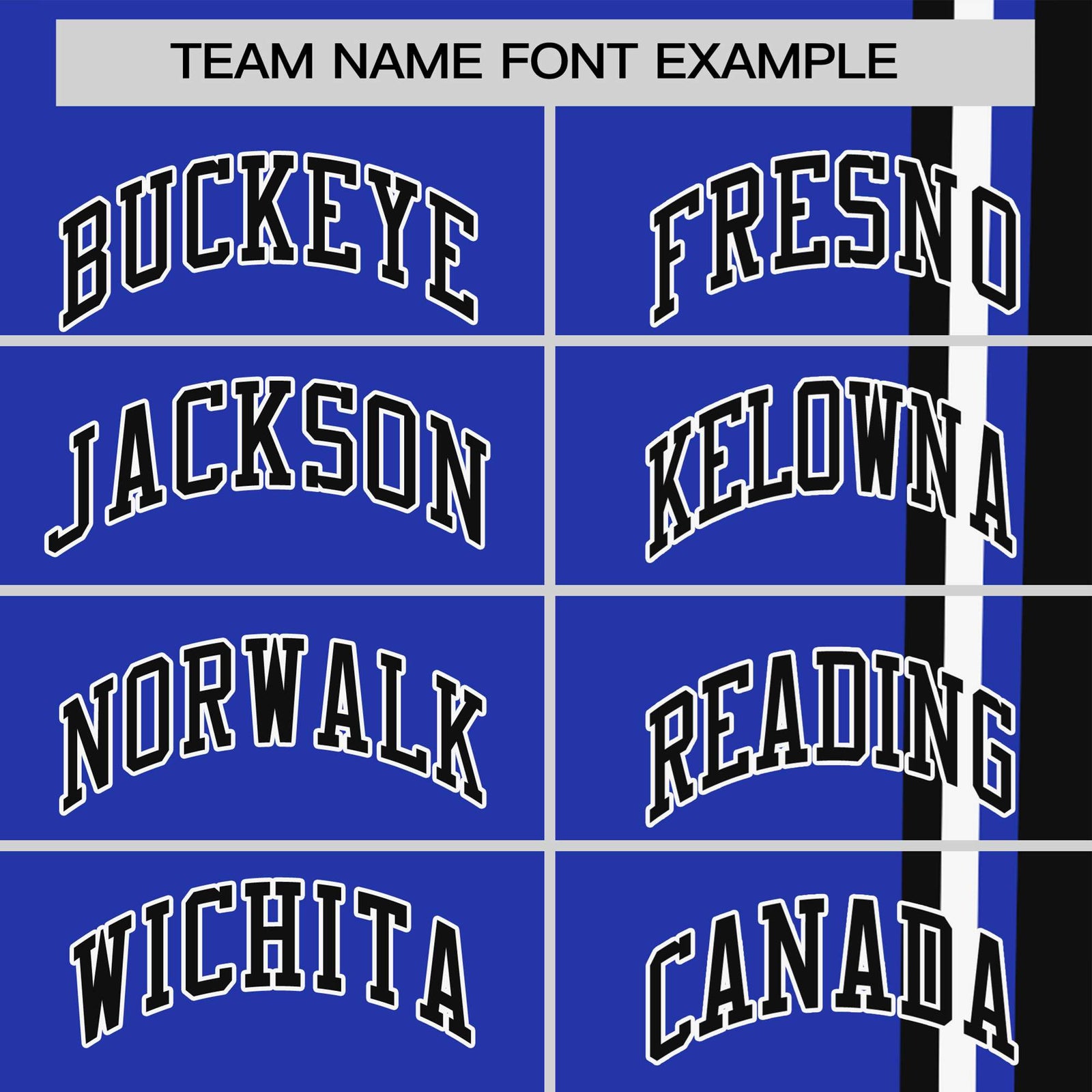 Custom Royal Blue Black-White Crew neck Color Contrast Design T-Shirts