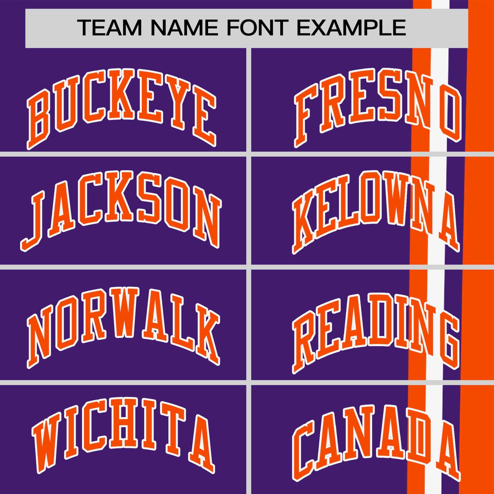 Custom Purple Orange-White Crew neck Color Contrast Design T-Shirts