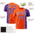 Custom Orange Purple-White Crew neck Color Contrast Design T-Shirts