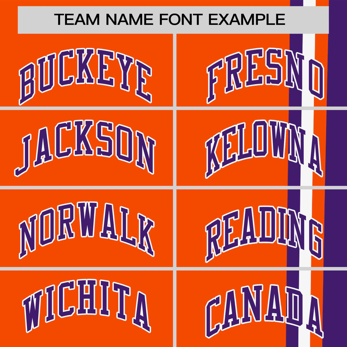 Custom Orange Purple-White Crew neck Color Contrast Design T-Shirts