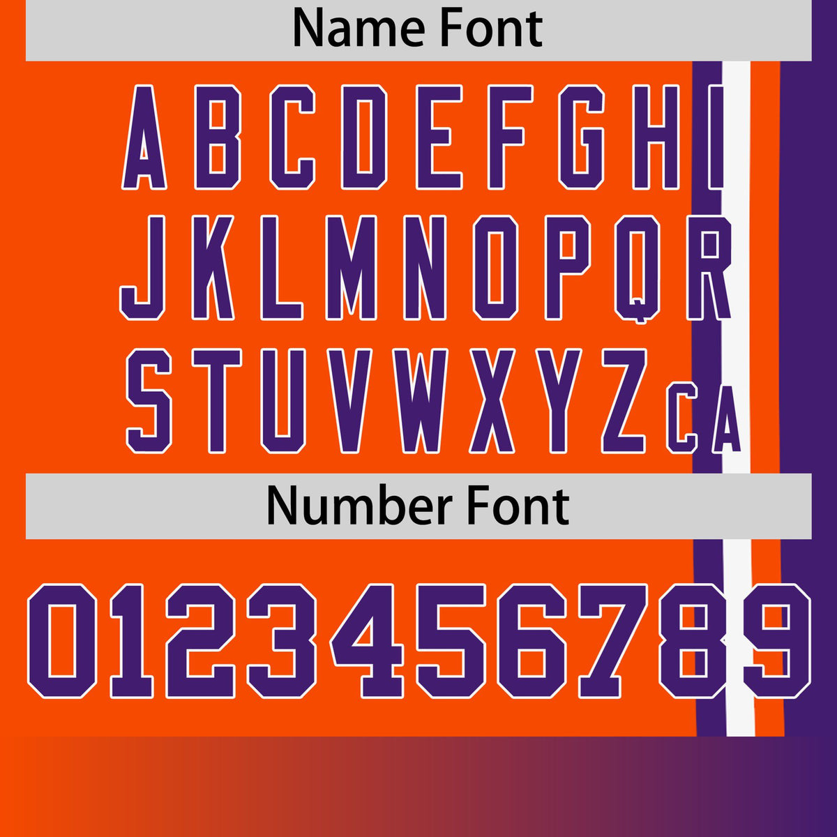 Custom Orange Purple-White Crew neck Color Contrast Design T-Shirts